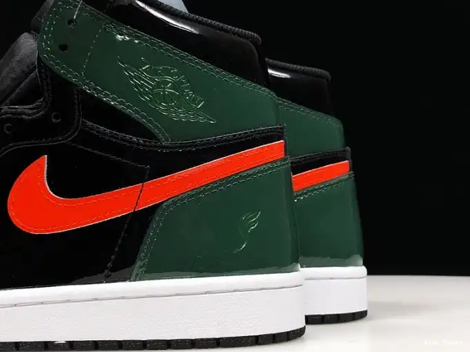 Kick Theory 1 High OG Black Team Orange-Fir x Jordan SoleFly Air Retro AV3905-038 0501
